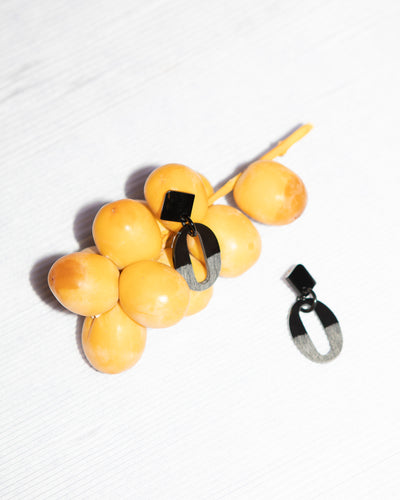 Natural Horn Earring No 3 - Opelle bag FW20 - Opelle leather handbag handcrafted leather bag toronto Canada